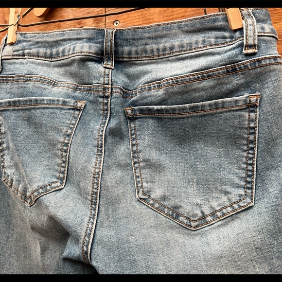 Dex distressed cuffed ankle jeans sz 27 - Picture 5 of 7